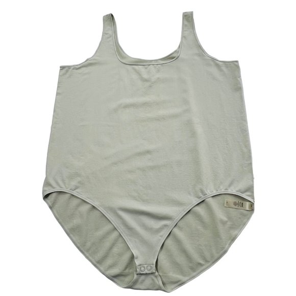 SKIMS Light Essential Scoop Neck Bodysuit NEW Agave Womens 4X - Picture 13 of 13